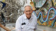 Frank Stella remains a frequent visitor at the Whitney Museum to his own art show