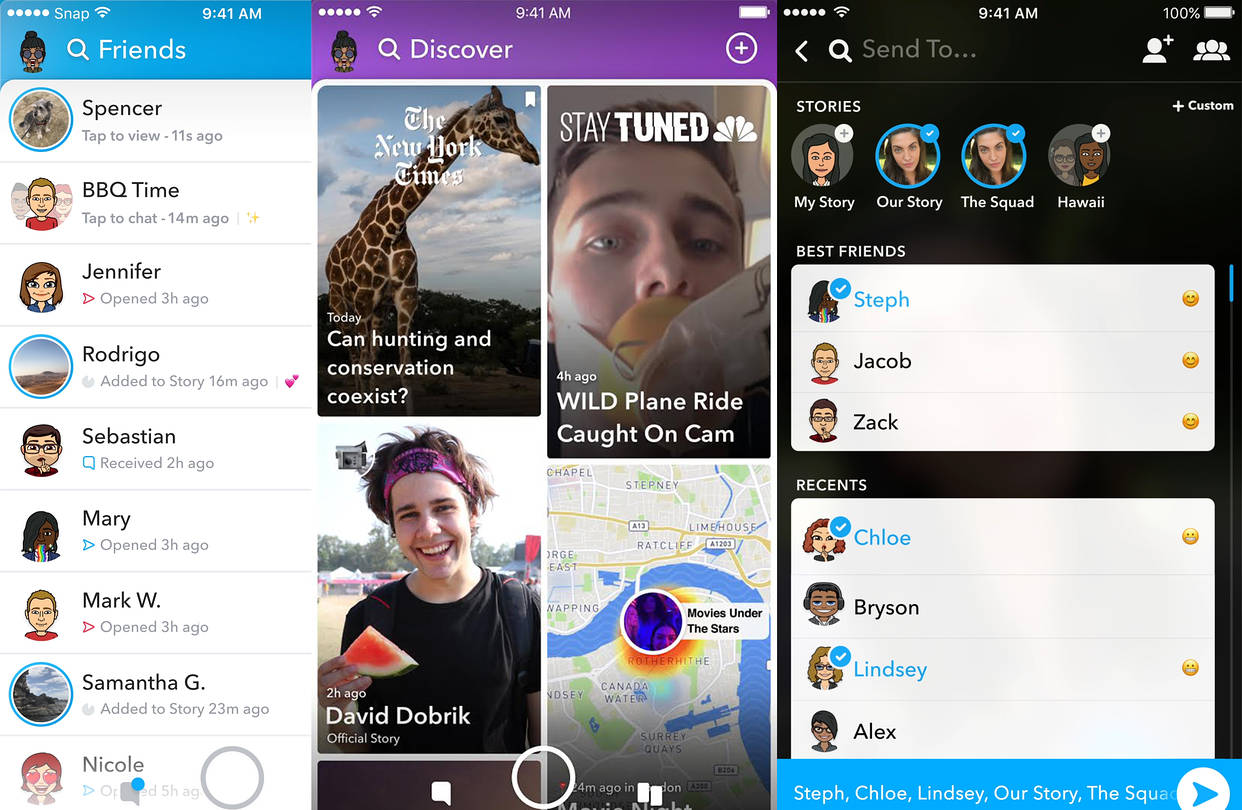 snapchat-simplifies-design-to-spur-use-thetrendler